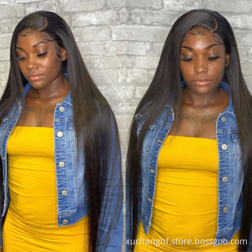 40Inch Deep Wave Full Lace Wig,Brazilian Raw Virgin Wigs Human Hair Lace Front Vendor,wholesale Transparent 5x5 13x4 Hd Lace Wig